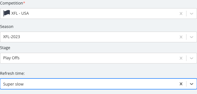 The Knockout options panel with its fields set.