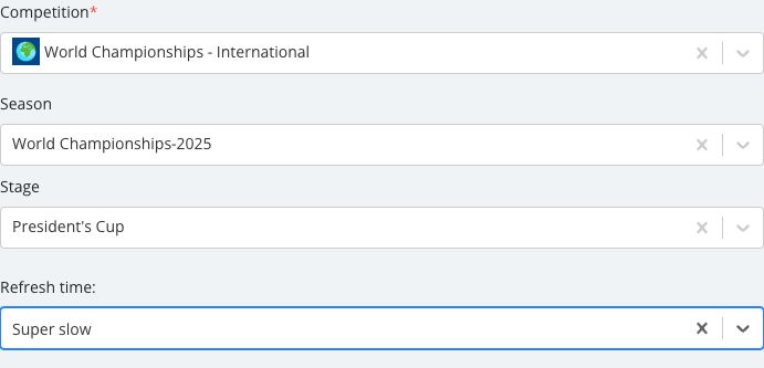 The Knockout options panel with its fields set.