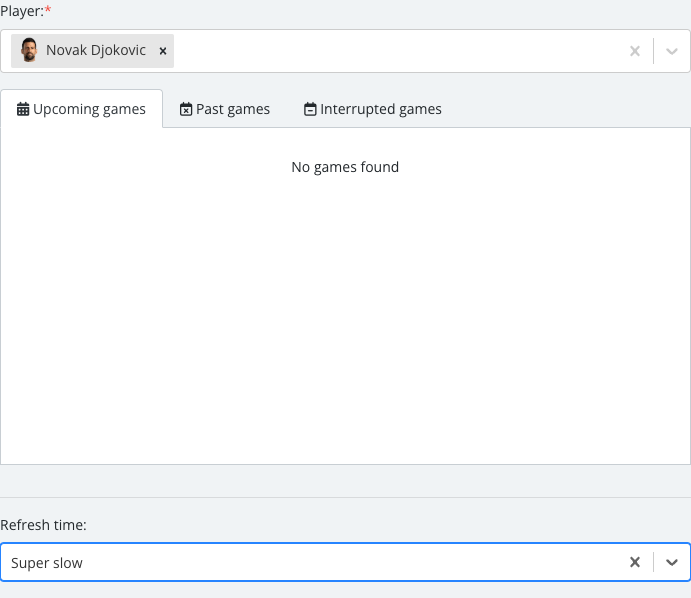 The Single Event Detailed options panel with its fields set.